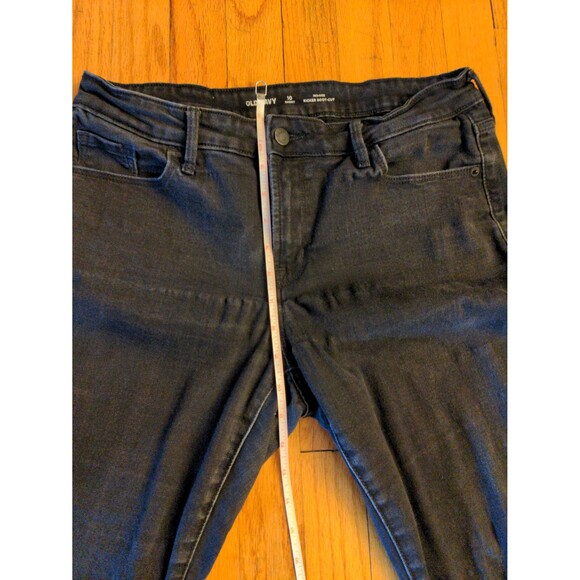 Old Navy Kicker Bootcut high rise Jeans Black 10 short - Picture 6 of 9